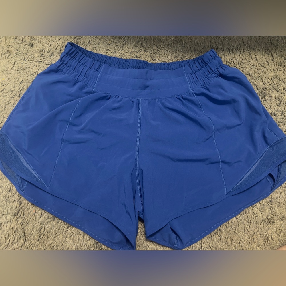 Lululemon Athletica Symphony Blue Hotty Hot Low Rise 4” Shorts